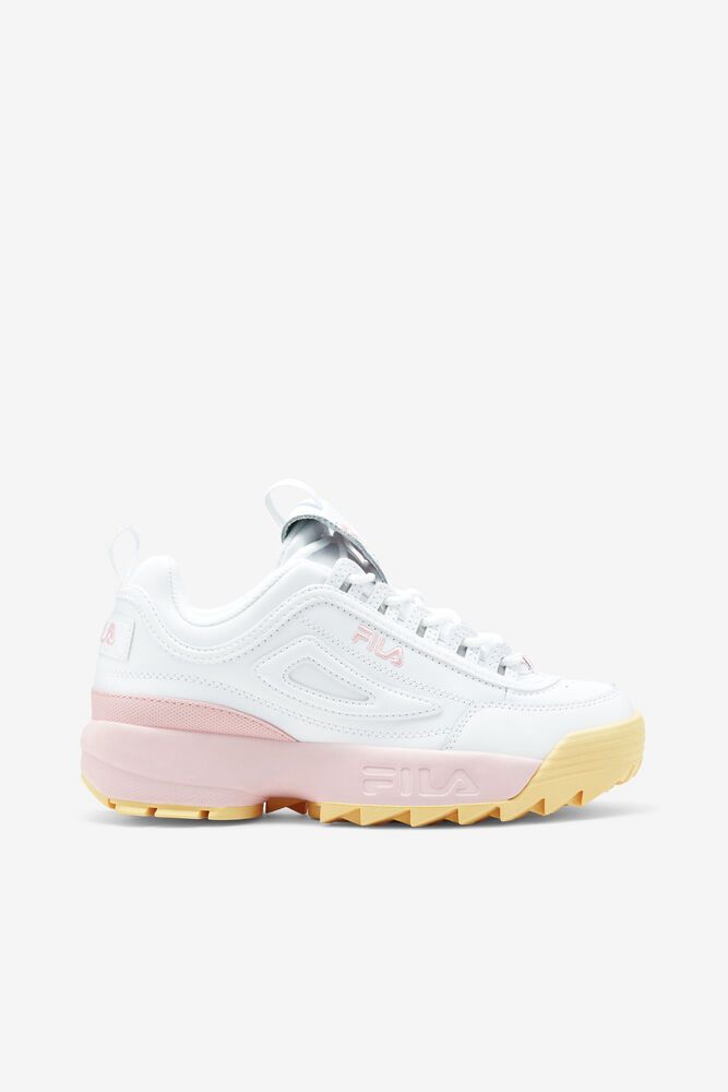 Fila Sneakers Womens White - Disruptor 2 Premium - Philippines 7458031-OT